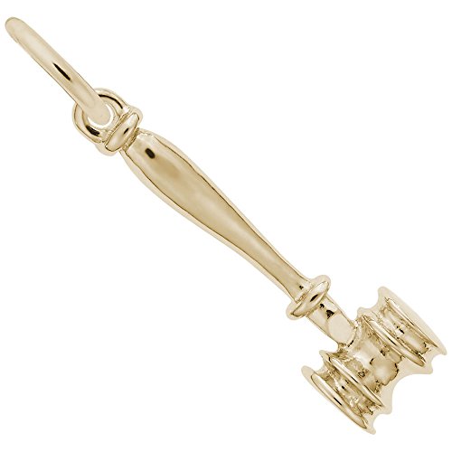 Gold Plated Gavel Charm