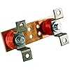 6 Copper Wall Mounted Ground Bar Kit - Electrical Ground Bar with Mounting Brackets - Copper Grounding Busbar Bar Kit with 2.5kV Insulators