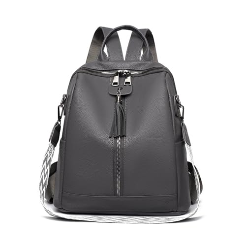 [BUKESIYI] ���f�B�[�X �����b�N �~�j �o�b�N�p�b�N �|�V�F�b�g ��e�� �h�� Rucksack Backpack for Women PU���U�[ JP78527 �O���[
