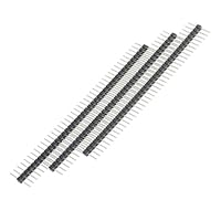 PENGLIN 20 Stück Lange Pins 40 Pin Breakaway Headers 2.54mm Teilung Gleiche Länge Lang Zentriert 6.25mm auf beiden Seiten 15mm insgesamt