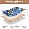 Tapete plegable para gimnasio y actividades para bebés, resistente al agua, para sala de juegos, para recién nacidos, bebés, niños pequeños, 50 x 50 pulgadas #3