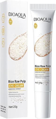 BIOAQUA Raw Rice Pulp Eye Contour Cream with Soft and Nourishing Moisturizing Rice Extract 20G/07oz