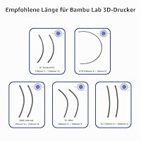 5 Meter PTFE Tube for Bambu Lab A1, X1, P1 Series, 3D Printer 2.5mm ID x 4mm OD PTFE Tubing with Cutter for K1 Series and Ender 3 V3 Series – Ansicht 6