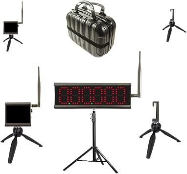 Laser Multi-Lane Timer Accurate Sports Timing for Sprint, Return Runs, Horse Racing, Skating & Racing