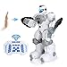 Robot de Control Remoto para niños Achort Inteligente RC Robot Juguete Control Remoto Gesto Robot Kit con programación Intelectual, Cantando y Bailando Robots Recargables multifuncionales para niños