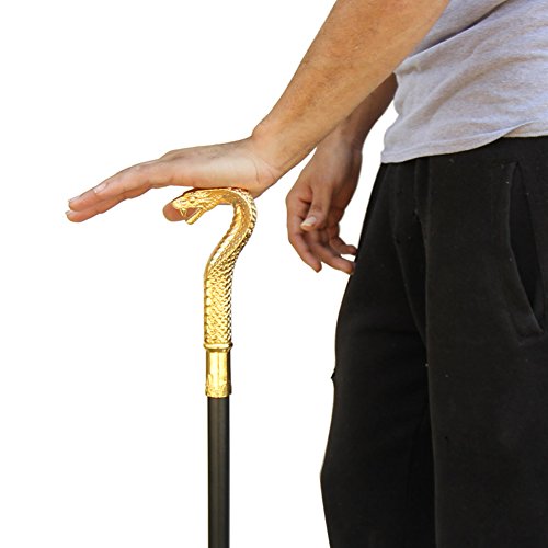 King Cobra Golden Pharaoh Walking Cane #TOP4