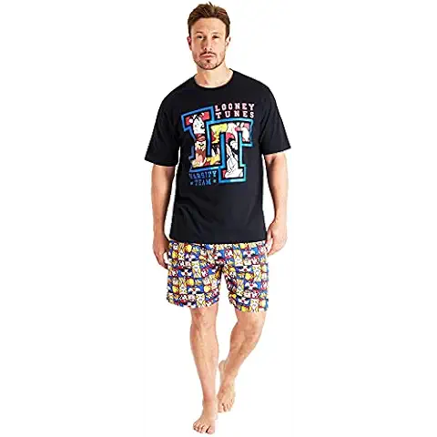 Looney Tunes Pijama Hombre Verano Algodón De Taz Cover