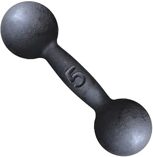 Halter Redondo de Ferro Fundido Pintado 5 Kg Preto