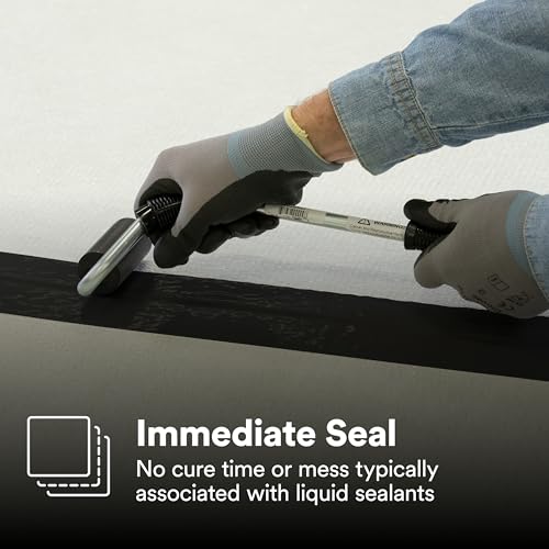 Image of 3M Black Extreme Sealing Tape 4411B+ - 2 in x 36 yd, 1 Roll - High Performance, Waterproof, Durable, Single-Sided Acrylic Adhesive for Metal, Plastic, Seams, Joints, Gaps, Weather-Resistant