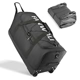Fanwoli Collapsible & Expandable 100L-120L Large Rolling Duffle Bag – 30” Waterproof Wheeled Luggage with No-Sag Heavyload Design, Lock & Soft Handle for Travel, Camping, Dorm, Moving