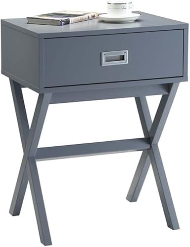 Convenience Concepts Designs2Go Landon - Mesa auxiliar, color gris