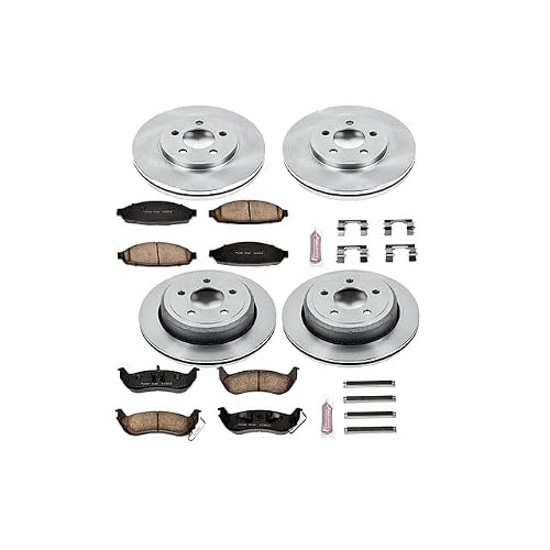 Power Stop KOE1365 Autospecialty Front and Rear Replacement Brake Kit-OE Brake Rotors & Ceramic Brake Pads For Ford Crown Victoria, Mercury Grand Marquis, Mercury Marauder [Model Specific] - Thumbnail 2