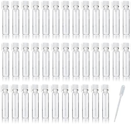 Glass Perfume Sample Bottle Vials, 100PCS, 1ml, 1/4 Dram image 3