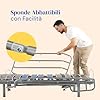Geriafy - Sponde letto anziani | Molto resistenti e facili da installare | Anti-intrappolamento delle mani (set di 2 ringhiere)