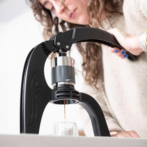 Espressomaschine mit manuellem Hebel, mit Brühkopf aus Edelstahl, tragbar und nicht elektrisch, für zu Hause, einfach zu bedienende Kaffeemaschine für den Barista zu Hause 6 Espressomaschine mit manuellem Hebel, mit Brühkopf aus Edelstahl, tragbar und nicht elektrisch, für zu Hause, einfach zu bedienende Kaffeemaschine für den Barista zu Hause