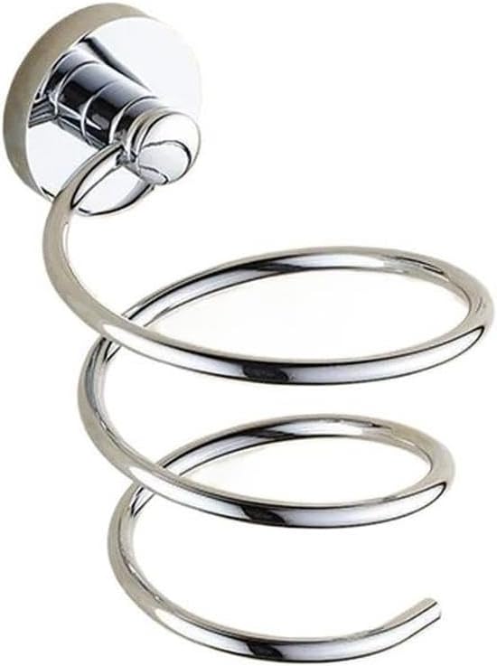 Brass Chrome Hair Dryer Holder Hair Dryer Rack Stand Rack Shelf
