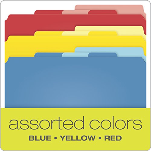 Pendaflex Divide It Up File Folders, Letter Size, Assorted Colors, 12/Pack (10773) #TOP5