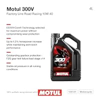 Motul 104121 300V 4T Factory Line Road Racing, 10 W-40, 4 L, Black, 300x234x114 – Ansicht 2