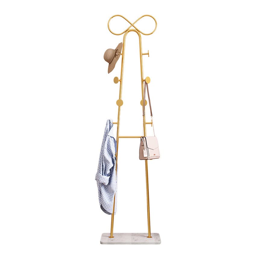 Cintres pour vêtements et écharpes sur porte-manteau de sol anti-désordre