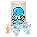 Fat Brain Toys Squigz Glow in The Dark Set - 24 Piece Suction Cup Toys, BPA Free Silicone Sensory Toys for Girls and Boys