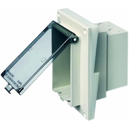 Amazon.com: Arlington DBVR141C-1 Caja eléctrica de perfil bajo en caja con  cubierta resistente a la intemperie para construcción de revestimiento de  reajuste, 1/2 pulgadas, vertical, transparente : Herramientas y Mejoras del  Hogar