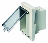 Arlington DBVR141C-1 Low Profile IN BOX Electrical Box with Weatherproof Cover for Retrofit Siding...