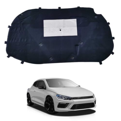 Almohadilla aislante de motor para VW Scirocco, insonorización con aluminio que reduce el calor 2