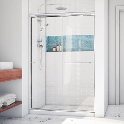 DreamLine Alliance Pro LT 44-48 inch W x 70 3/8 inch H Semi-Frameless Bypass Shower Door in Chrome