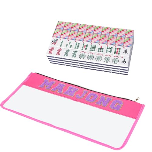 Set de fichas American Mahjong, 166 piezas acrílicas
