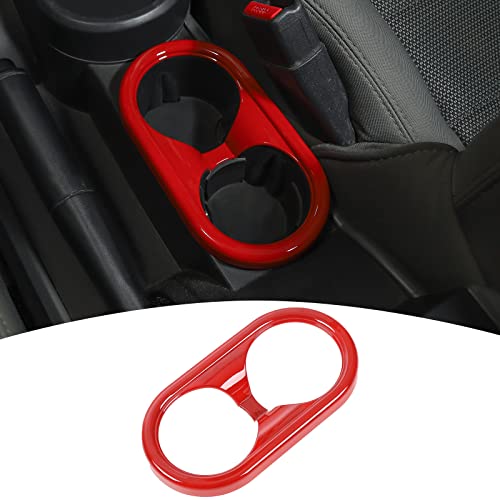 Cadre intérieur pour porte-gobelet avant de voiture Jeep Wrangler JK rouge