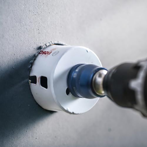 Bosch Professional 1x Power Change Plus Adapter (Aufnahme 3/8“ Sechskant, inkl. HSS-G Bohrer 7,15 x 85 mm, Zubehör Lochsäge)