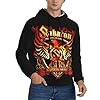 Sabaton Logo Graphic Men's Black Hoodie Pullover Long Sleeve Soft Sweatshirt for Men Big Boys Hooded Fans Merch Tops with Pocket S #1