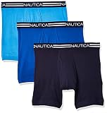 Nautica Męskie spodenki retro (3 sztuki), niebieski morski/aero/kobalt., M