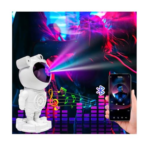 Projetor luz da Galáxia Robô Astronauta Luminária Estrelas Galáxias Luz Noturna Nebulosa Bluetooth C