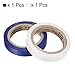 PATIKIL 26Ft Grip Finishing Tape, 2 Pack PVC Racquet Finishing Tapes Racket Accessories Sticky Seal for Tennis Badminton, Blue/White