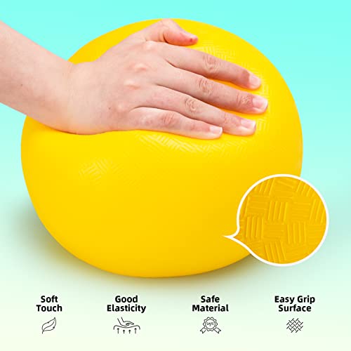 Everich Toy Playground Balls 8.5 Inch Dodgeball-Kickball For Kids And Adults-Outdoor Ball Games For Kids With Pump(Pack Of 12 Balls) #TOP3