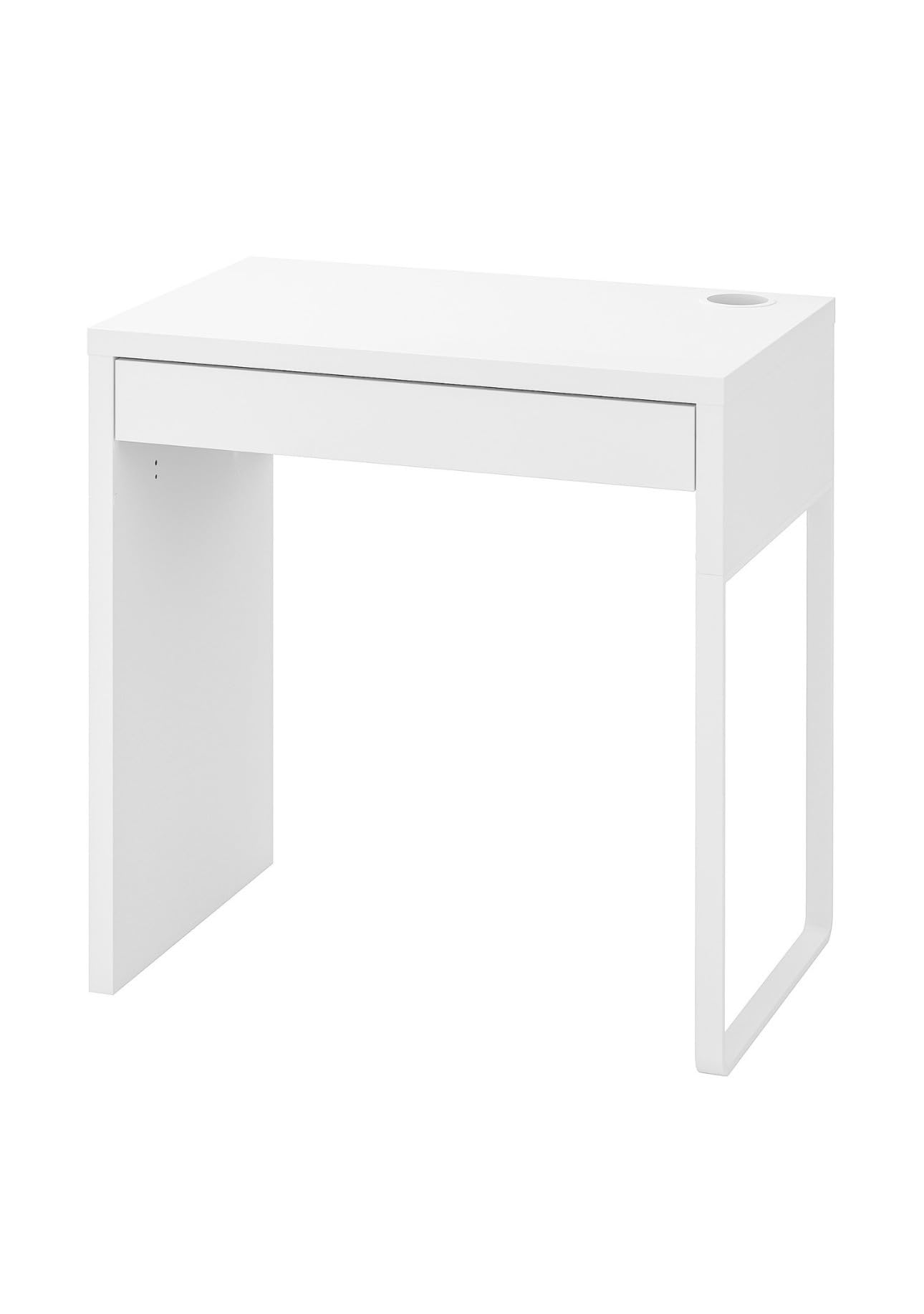 Ikea Biurko Mikrofonowe, Białe-73 X 50 cm