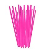 BAR-TY TIME! (250 Count) 7.75 Inch BPA-Free Plastic Drinking Straws (PINK)