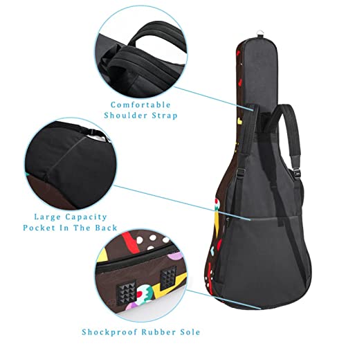 Hondank Housse de protection épaisse en éponge imperméable pour guitare acoustique, électrique, basse, guitare classique… - Les Beatles, Paul McCartney, John Lennon, RIngo Starr, George Harrison Hondank Housse de protection épaisse en éponge imperméable pour guitare acoustique, électrique, basse, guitare classique… – Image 4