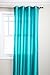 Stylemaster Tribeca 56 by 108-Inch Faux Silk Grommet Panel, Turquoise