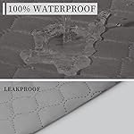 ISSUNTEX Double Protection 100% Waterproof Sofa Covers for Living Room, Couch Covers for 3 Cushion Couch Sofa, Reversible Furniture Protector Sofa Cover for Dogs, Pets, Kids (Sofa, Gray/Light Gray) - Image 3