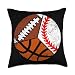 Football Baseball Basketball Player Funny Ball Sport Throw Pillow