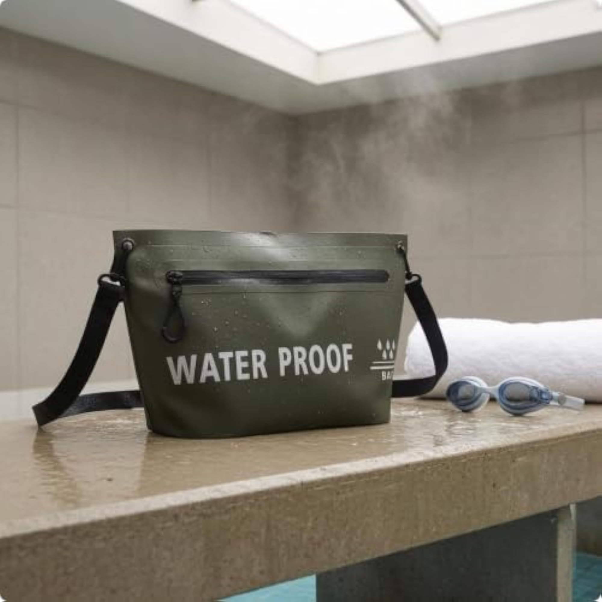 Waterproof Crossbody Bag Adjustable Strap for Water Activities