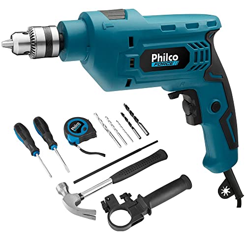 Furadeira Pfu01Mf 127V, Philco, 051101003, Azul/Preto/Cinza