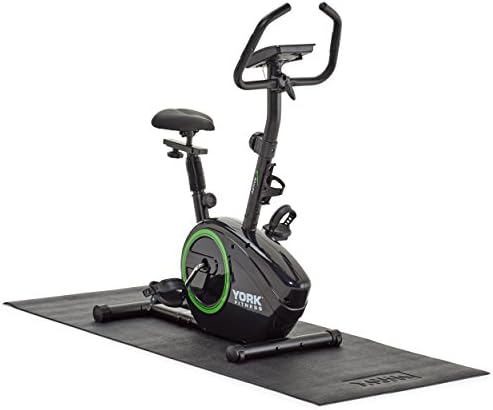 York Fitness Equipment and Exercise Mat - Non-slip Rubber Gymnastic mats,Exercise Camping Mats  For Yoga, Treadmills, Benches, Cycles, Rowers and Cross Trainers  Large  182cm/76cm