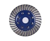 Diagau Diamanttechnik Turbosegment Diamantschleiftopf, 125mm Durchmesser, 22,23mm Aufnahme, für Betonschleifen, Doppelsegment Ausführung