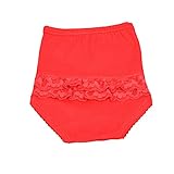 babidu Baby-Jungen Braguita Volante Puntilla Unterwäsche-Set, rot, 62 cm
