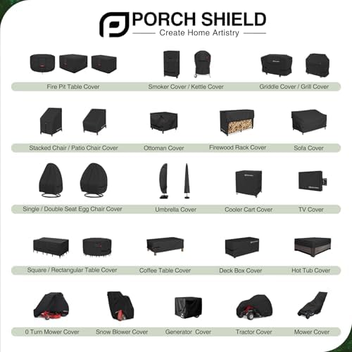 Porch Shield Fade Resistant Solo Stove Yukon Cover - Waterproof Patio Fire Pit Cover Round 28 inch Fits for Small Firepit Solo Stove Yukon — view 7