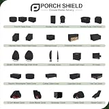 Porch Shield Odporny na blaknięcie pokrowiec na palenisko Solo Stove Yukon, wodoodporny pokrowiec na palenisko na patio, okrągły, 81 cm, pasuje do małego paleniska Solo Stove Yukon