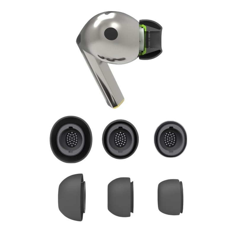 Ear Tips for Galaxy Buds 3 Pro Eartips Earbud(2024),3Pairs Silicone Replacement Eartips with Dust Shield Compatible with Samsung Galaxy Buds 3 Pro SM-R630N,Fits Charging Case-S/M/L With galaxy buds3 pro ear tips Black